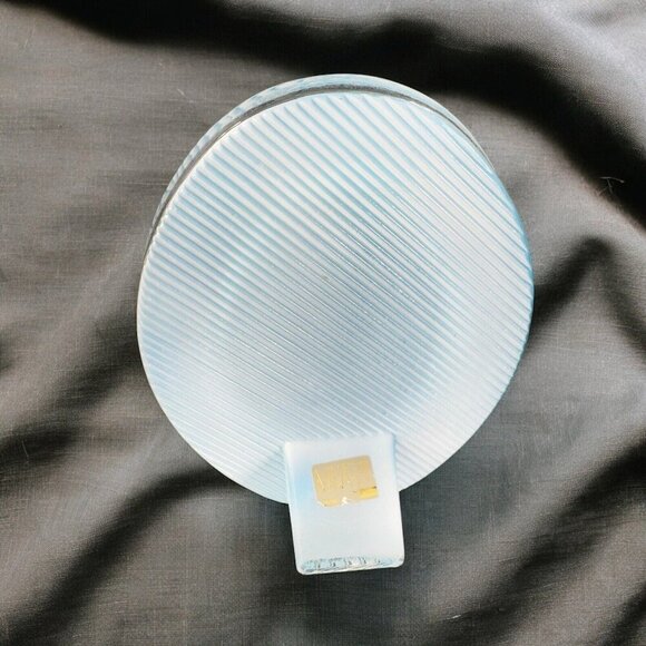 Mikasa Blue White Strips Picture Frame Polished Crystal Glass Made In Japan - Picture 4 of 13